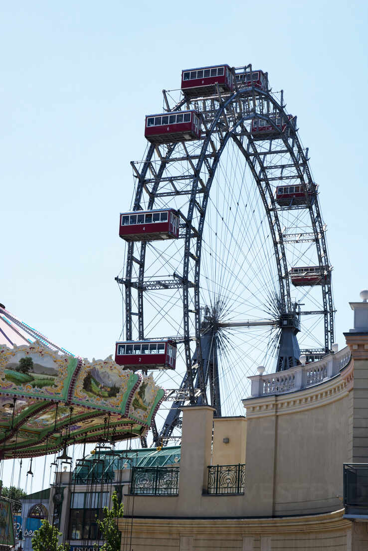 Riesenrad (Giant Ferris Wheel) (Big Wheel), Prater, Riesenrad, Vienna,  Austria, Europe stock photo