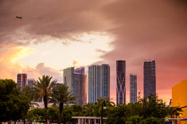 Miami skyline, Miami, Florida, United States of America, North America - RHPLF28069