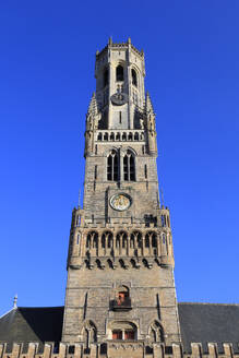 Belgium, West Flanders, Bruges, Facade of Belfry of Bruges - JTF02377