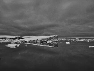 Iceberg formation under gray, overcast sky, Antarctic Peninsula, Weddell Sea, Antarctica - FSIF06468