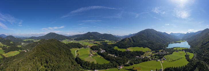 Austria, Salzburger Land, Faistenau, Scenic landscape of Salzkammergut in summer - WWF06469