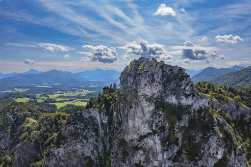 Österreich, Salzburger Land, Drohnenansicht des Nocksteingipfels im Sommer - WWF06504