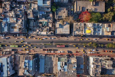 Aerial view of historical and tourist attractions capital city New Delhi, India. - AAEF21942