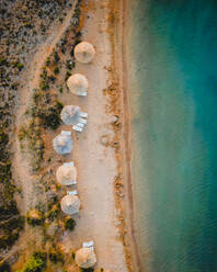 Aerial view of beach in Vrsi, Croatia. - AAEF22221