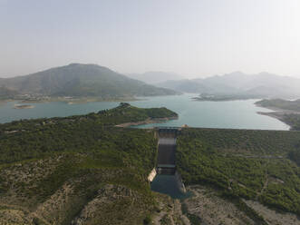 Aerial view of Changer Dam in Islamabad Capital Territory, Pakistan. - AAEF22868