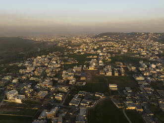 Aerial view of Bani Gala, Islamabad capital territory, Pakistan. - AAEF22891