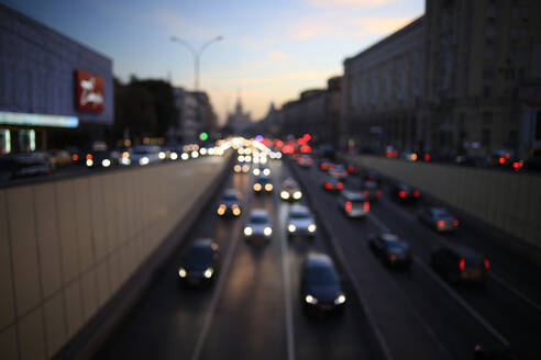 Night city background, blur background Road - INGF12686