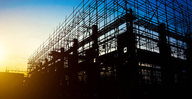 Construction Site silhouettes - INGF12749