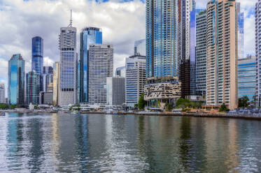 Australia, Queensland, Brisbane, Tall waterfront skyscrapers - THAF03231