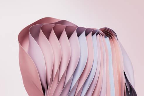 3D render of layers of smooth fabric - GCAF00412