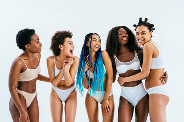 Premium Photo  Beauty portrait of beautiful black women wearing lingerie underwear  pretty african young women posing in studio concepts about beauty  cosmetology and diversity