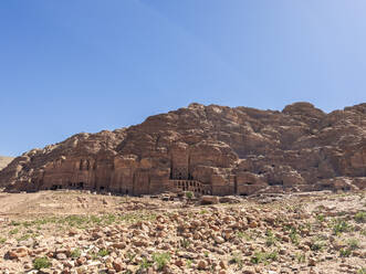 Royal Tombs, Petra Archaeological Park, UNESCO World Heritage Site, one of the New Seven Wonders of the World, Petra, Jordan, Middle East - RHPLF28379