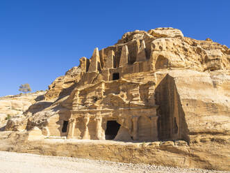 The Obelisk Tomb, Petra Archaeological Park, UNESCO World Heritage Site, one of the New Seven Wonders of the World, Petra, Jordan, Middle East - RHPLF28402