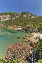 Strand von Masua, Pan di Zucchero, Nebida, Iglesiente, Bezirk Sud Sardegna, Sardinien, Italien, Mittelmeer, Europa - RHPLF28477