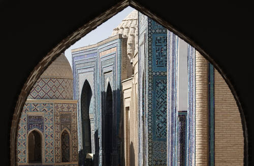 The world-famous Islamic architecture of Samarkand, UNESCO World Heritage Site, Uzbekistan, Central Asia, Asia - RHPLF28633