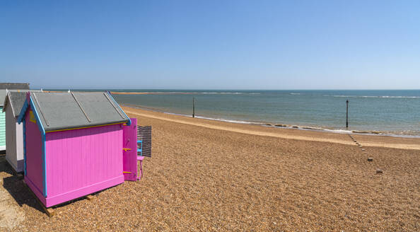 Beach Huts, Felixstowe, Suffolk, England, United Kingdom, Europe - RHPLF28712