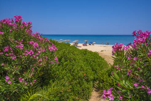 View of Paralia Skalas, Skala, Kefalonia, Ionian Islands, Greek Islands, Greece, Europe - RHPLF28784