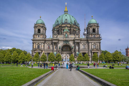 View of Berlin Cathedral, Museum Island, Mitte, Berlin, Germany, Europe - RHPLF28847