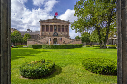 View of Alte Nationalgalerie and Kolonnadenhof, UNESCO World Heritage Site, Museum Island, Mitte, Berlin, Germany, Europe - RHPLF28852