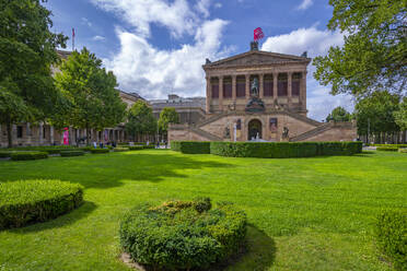 View of Alte Nationalgalerie and Kolonnadenhof, UNESCO World Heritage Site, Museum Island, Mitte, Berlin, Germany, Europe - RHPLF28854
