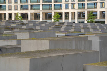 View of Memorial to the Murdered Jews of Europe, Berlin, Germany, Europe - RHPLF28860