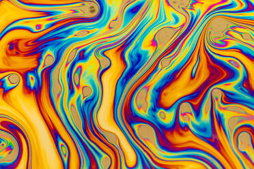 Full frame of abstract mix of different colors with clear water - ADSF48164