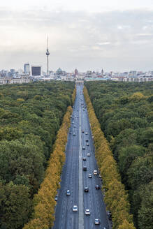 Germany, Berlin, Multiple lane highway seen from Victory Column - NGF00804