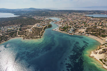 Aerial view of seaside town of Cesme in Izmir, Turkey. - AAEF23084