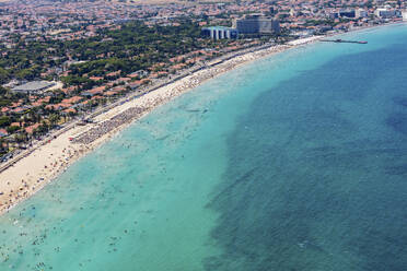 Aerial view of Ilica Beach in Cesme, Izmir, Turkey. - AAEF23093
