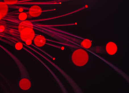 Rot leuchtende Glasfaserkabel - ABRF01114