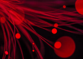 Rot leuchtende Glasfaserkabel - ABRF01115