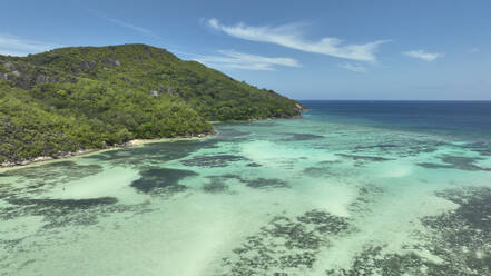 Aerial view of the Baie Ternay Marine National Park, Mahé, Seychelles. - AAEF24069