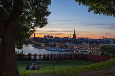 Sunset over city of Stockholm,Sweden - FOLF12591