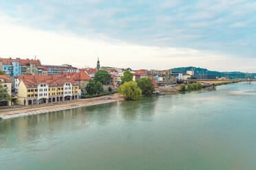 Slowenien, Stajerska, Maribor, Stadtrand an der Drau - TAMF03999