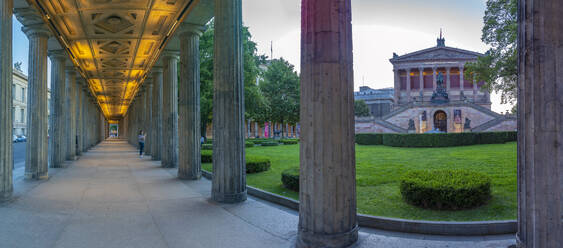 View of Kolonnadenhof, UNESCO World Heritage Site, Museum Island, Mitte, Berlin, Germany, Europe - RHPLF28911
