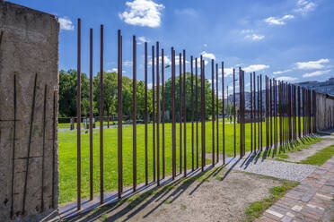 View of the Berlin Wall Memorial, Memorial Park, Bernauer Strasse, Berlin, Germany, Europe - RHPLF28915
