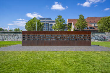 View of the Berlin Wall Memorial, Memorial Park, Bernauer Strasse, Berlin, Germany, Europe - RHPLF28930