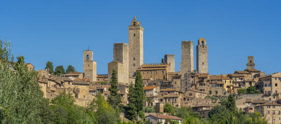 View of San Gimignano skyline, San Gimignano, UNESCO World Heritage Site, Province of Siena, Tuscany, Italy, Europe - RHPLF29008