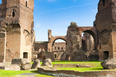 Exterior, Baths of Caracalla, UNESCO World Heritage Site, Rome, Latium (Lazio), Italy, Europe - RHPLF29099