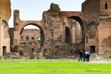 Exterior, Baths of Caracalla, UNESCO World Heritage Site, Rome, Latium (Lazio), Italy, Europe - RHPLF29108