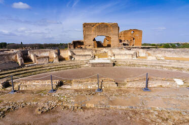 Theater des Commodus, Große Exedra, Römische Villa der Quintilii, Via Appia, Rom, Latium (Latium), Italien, Europa - RHPLF29122