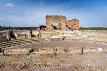 Theater des Commodus, Große Exedra, Römische Villa der Quintilii, Via Appia, Rom, Latium (Latium), Italien, Europa - RHPLF29127