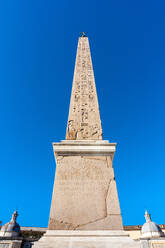 Egyptian obelisk of Ramesses II (Flaminio Obelisk), Piazza del Popolo, UNESCO World Heritage Site, Rome, Latium (Lazio), Italy, Europe - RHPLF29142