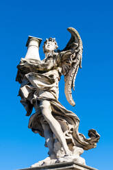 Angel with the Column, Ponte St.Angelo, UNESCO World Heritage Site, Rome, Latium (Lazio), Italy, Europe - RHPLF29146