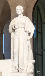 Statue at Palazzo della Civilta Italiana (Palazzo della Civilta del Lavoro) (Square Colosseum), EUR, Rome, Latium (Lazio), Italy, Europe - RHPLF29155