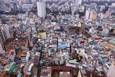 Aerial view during the day with residential houses, Ho Chi Minh City, Vietnam, Indochina, Southeast Asia, Asia - RHPLF29200