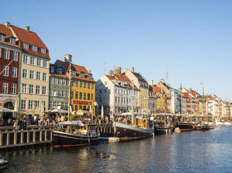 Summer Evening at Nyhavn Harbour, Copenhagen, Denmark, Scandinavia, Europe - RHPLF29278