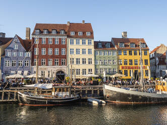 Evening at Nyhavn Harbour, Copenhagen, Denmark, Scandinavia, Europe - RHPLF29280