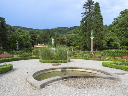 Gardens at Miramare Castle, Trieste, Friuli Venezia Giulia, Italy, Europe - RHPLF29325