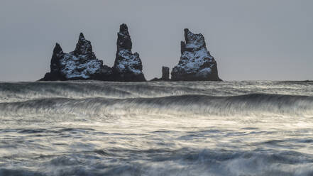 Reynisdrangar sea stacks, Vik, Iceland, Polar Regions - RHPLF29602